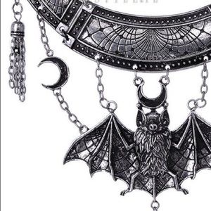 Statement, crescent, tassels RESTYLE ORIENTAL BAT NECKLACE